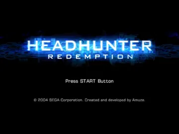 Headhunter Redemption (USA) screen shot title